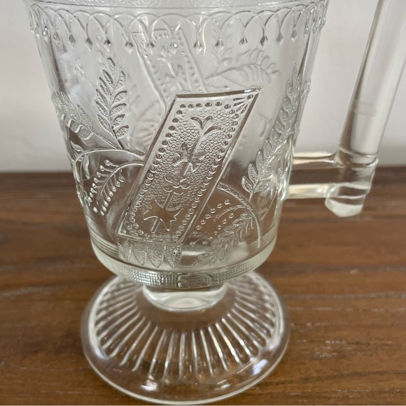 Vintage Glass Good Luck Creamer American Patterned Glass - Picture 10 of 10